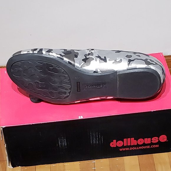 SIlver Camouflage vegan flats - Picture 3 of 3